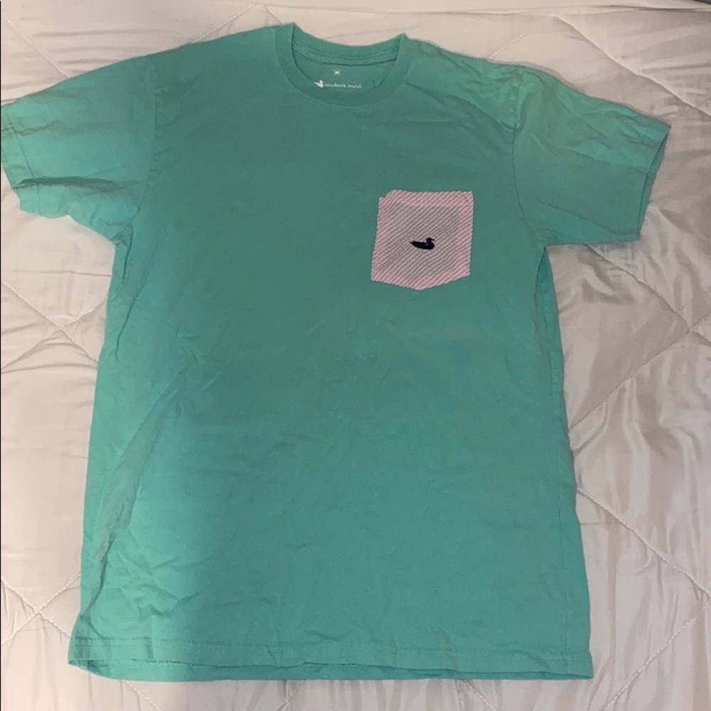 SOUTHERN MARSH blue shirt